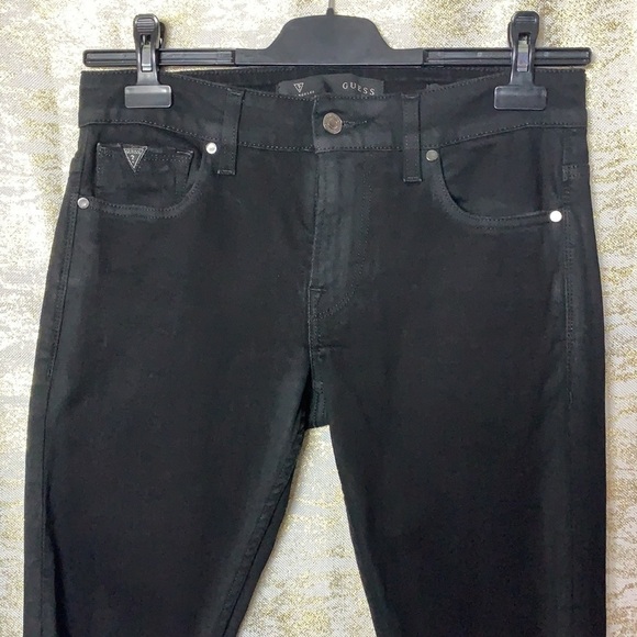 Guess Women’s Black Knee Ripped/Distressed Skinny Jeans Size 30 - Picture 5 of 16